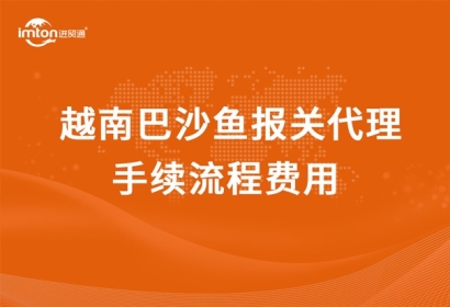 越南巴沙魚報關代理手續流程費用